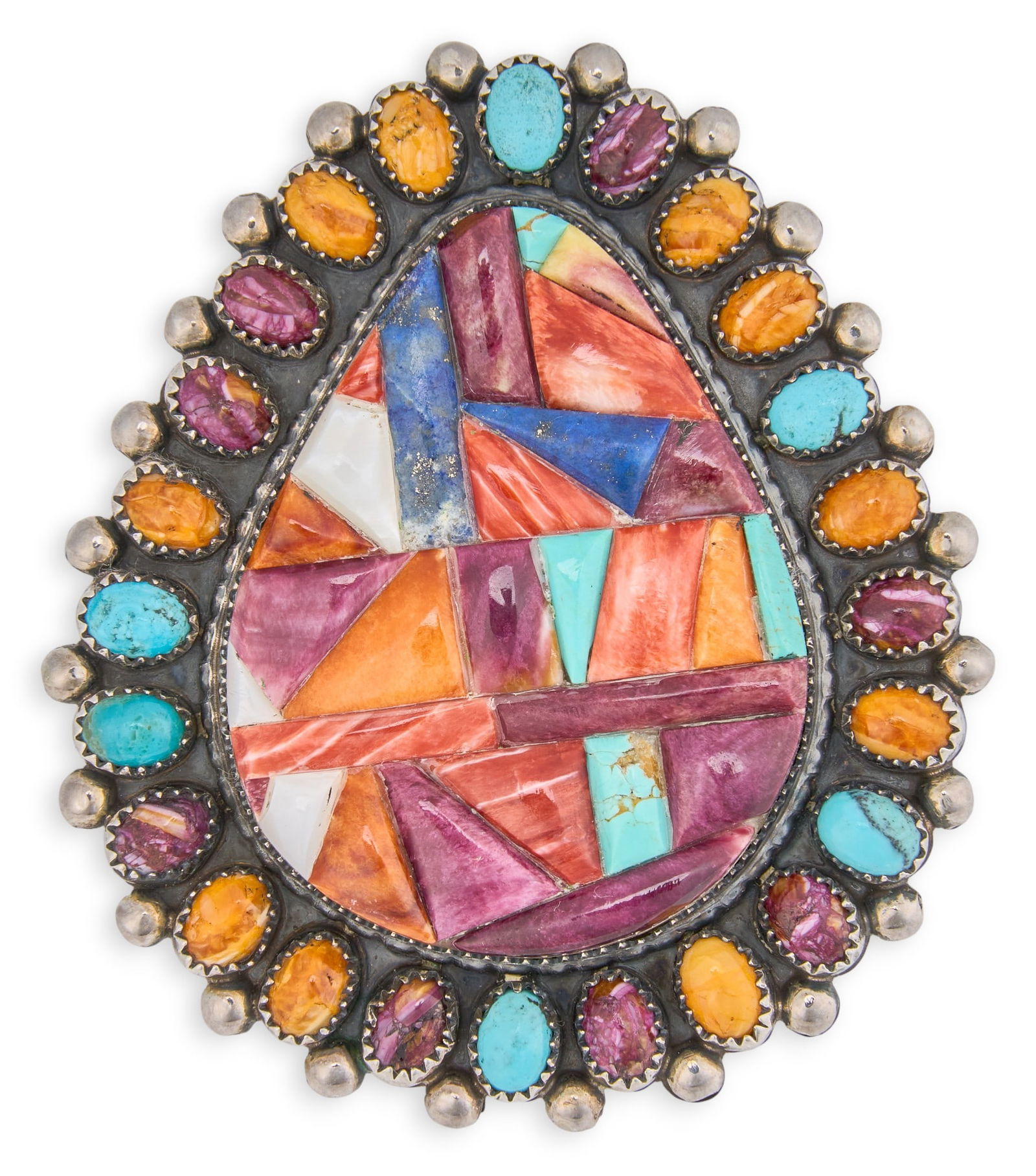 Marcus Chavez, Navajo Sterling & Multi-Stone Ring (1 of 4)