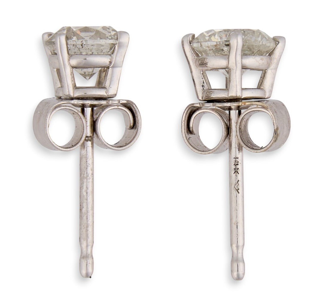 14K Diamond Studs - 3
