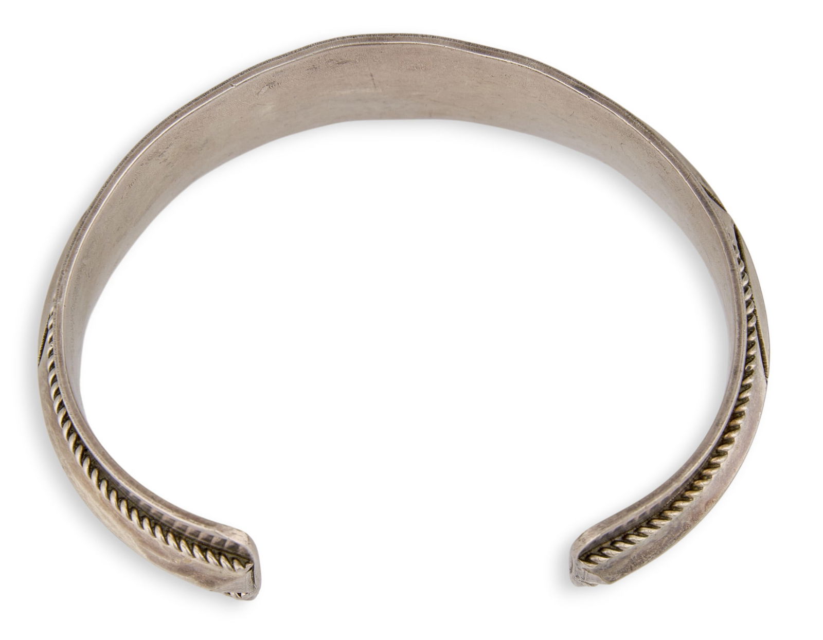 Native American Sterling Silver Cuff - 3