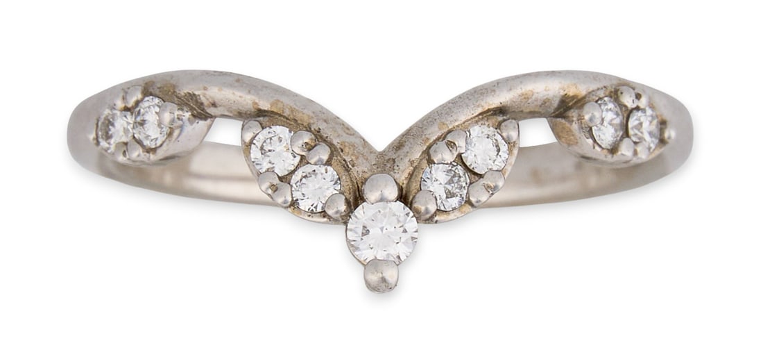 14K Diamond Wedding Band (1 of 4)