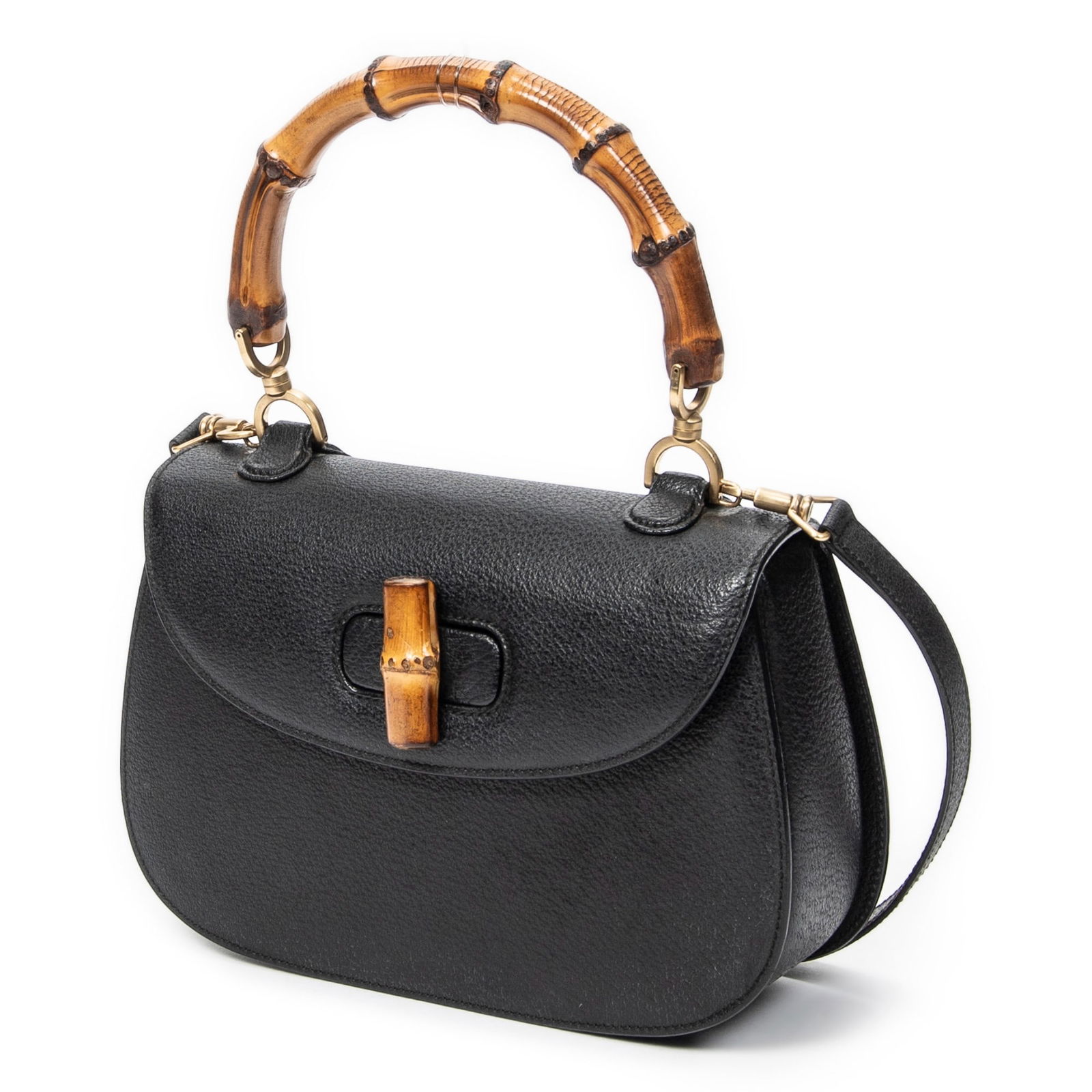 Gucci Medium Bamboo Top Handle Flap Shoulder Bag (1 of 11)