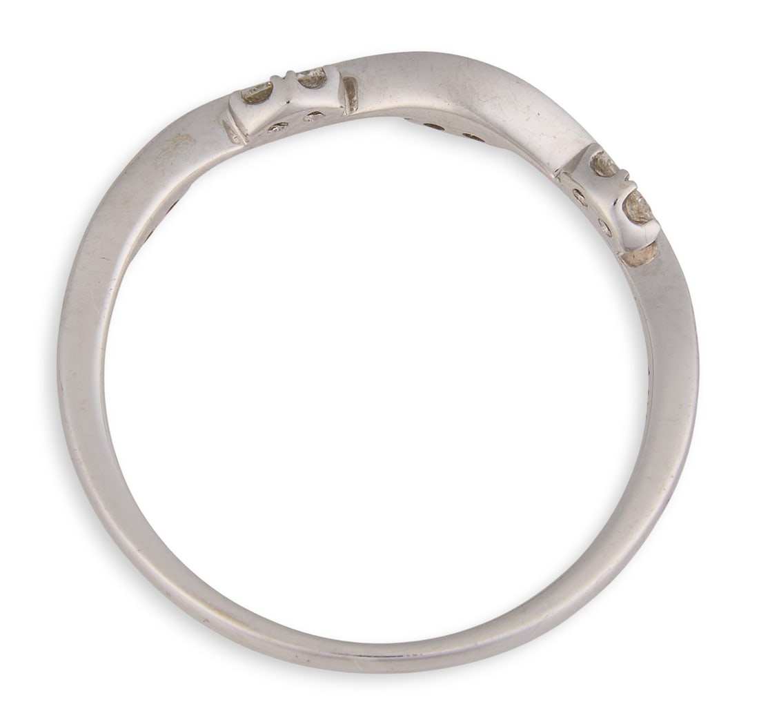 14K Diamond Wave Ring - 3