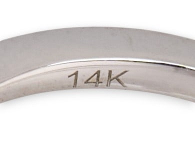 14K Diamond Wave Ring - 4