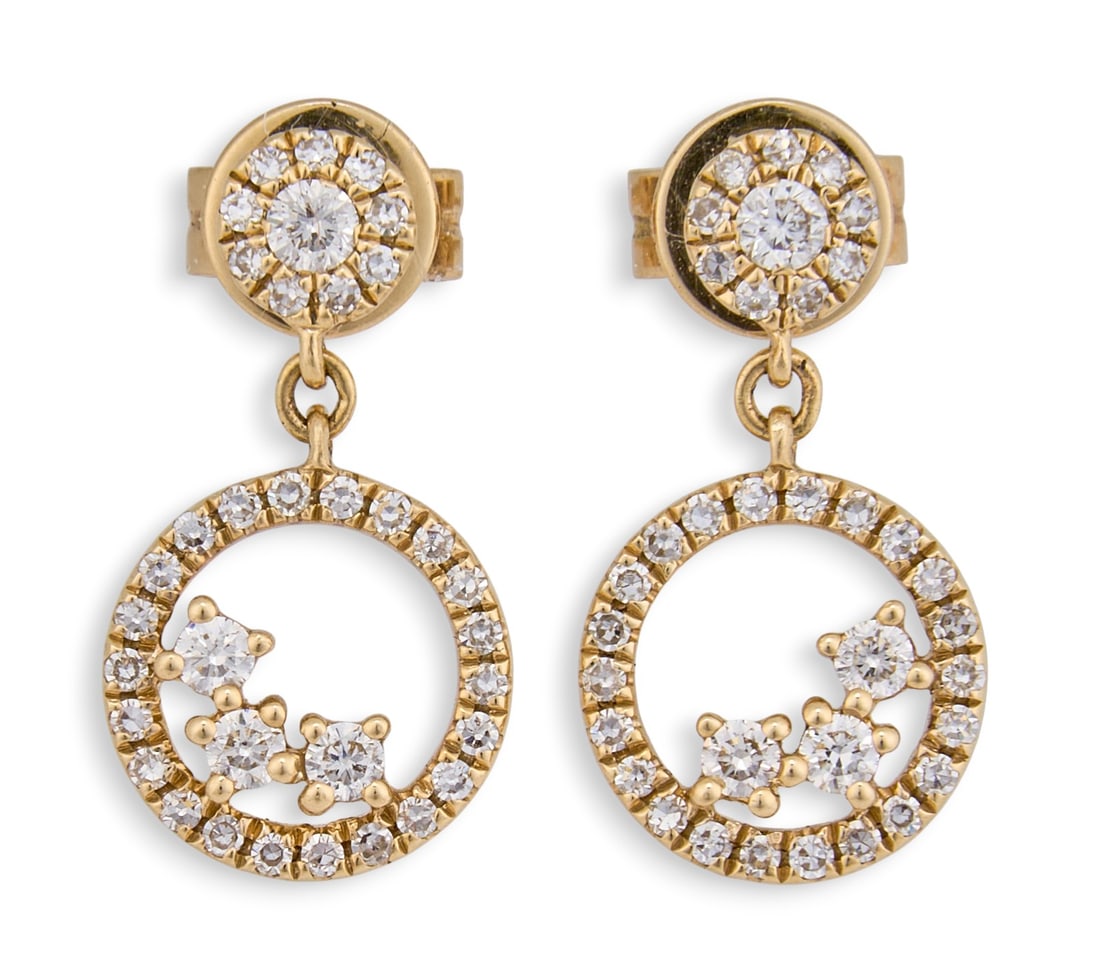 Pair of 14K Diamond Earrings (1 of 4)