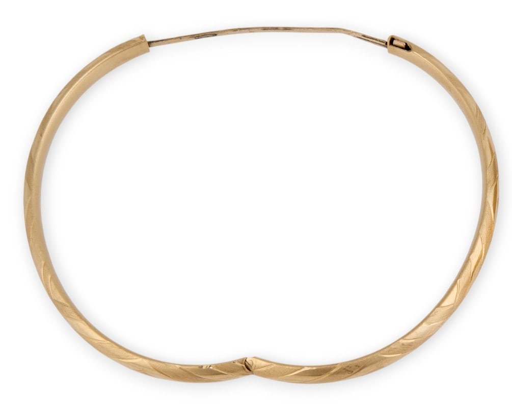 14K Hinged Cuff - 3