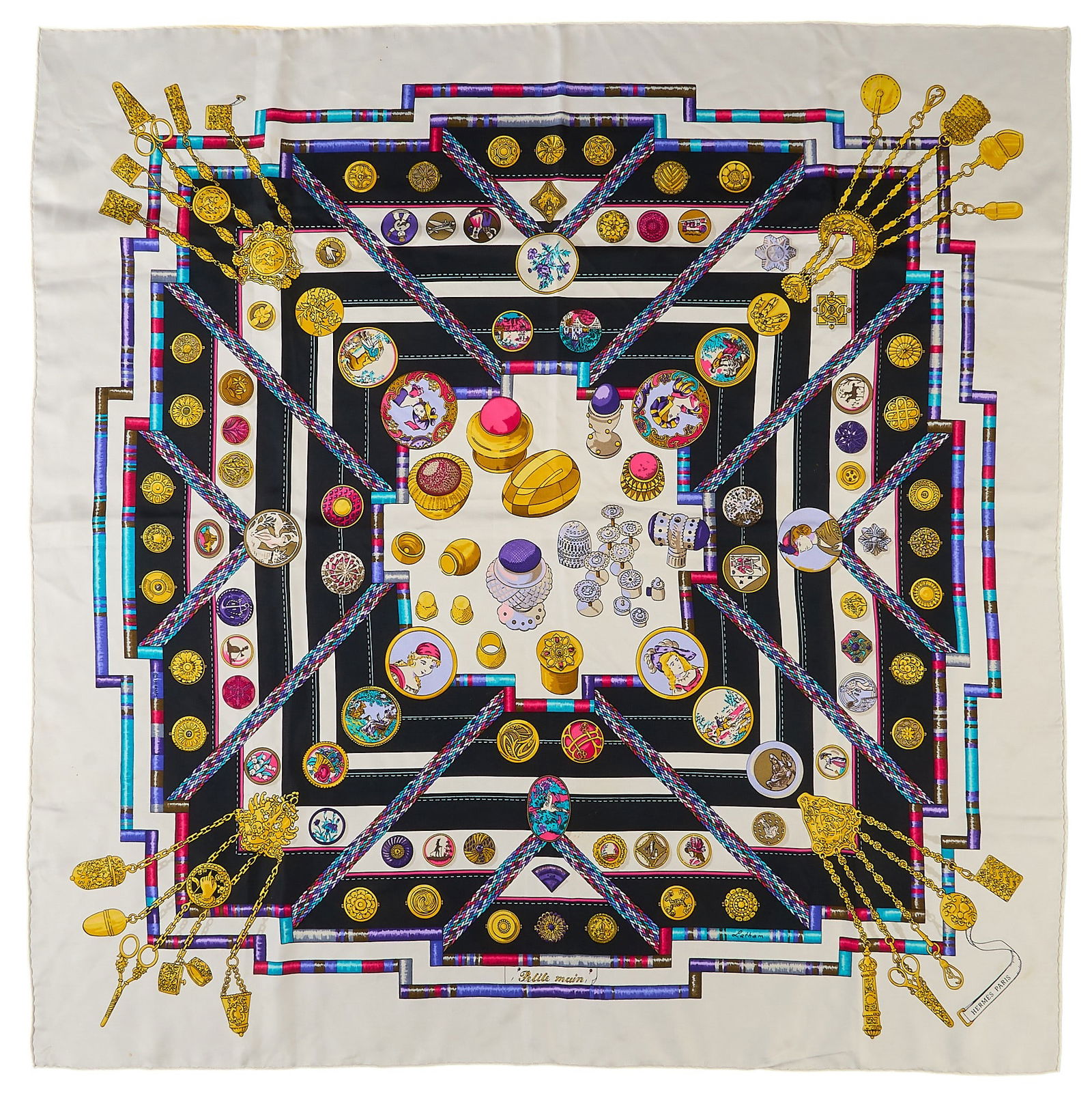 Hermes Petit Main Silk Scarf (1 of 7)