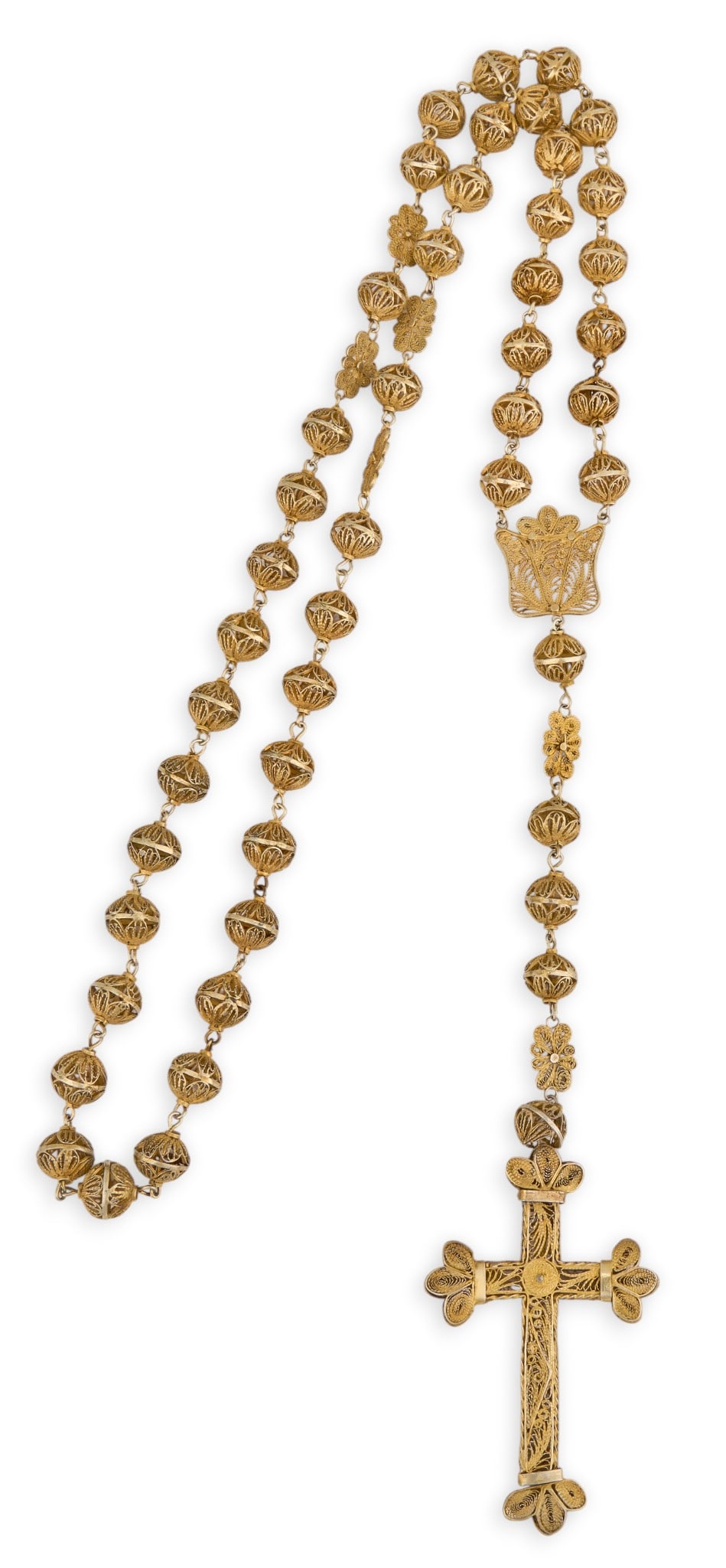 Vermile Silver Cross Necklace (1 of 4)