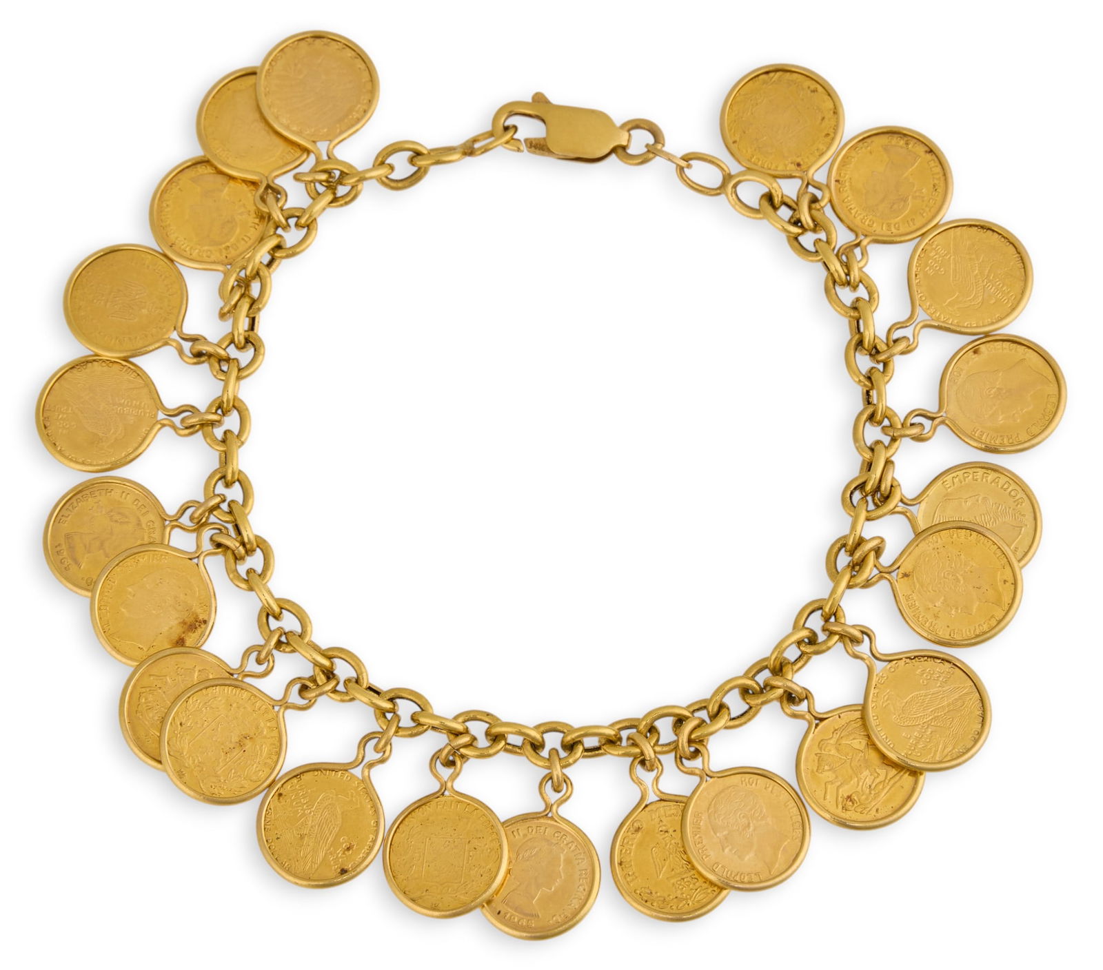 Vintage 14K Gold Charm Bracelet (1 of 6)