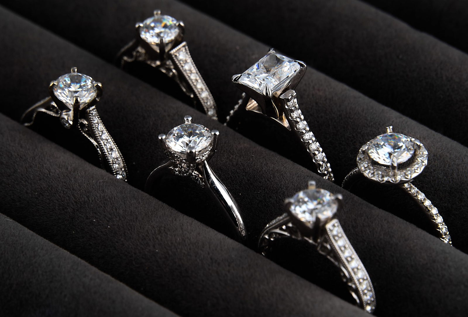 (6) 14K Ring Settings - 3