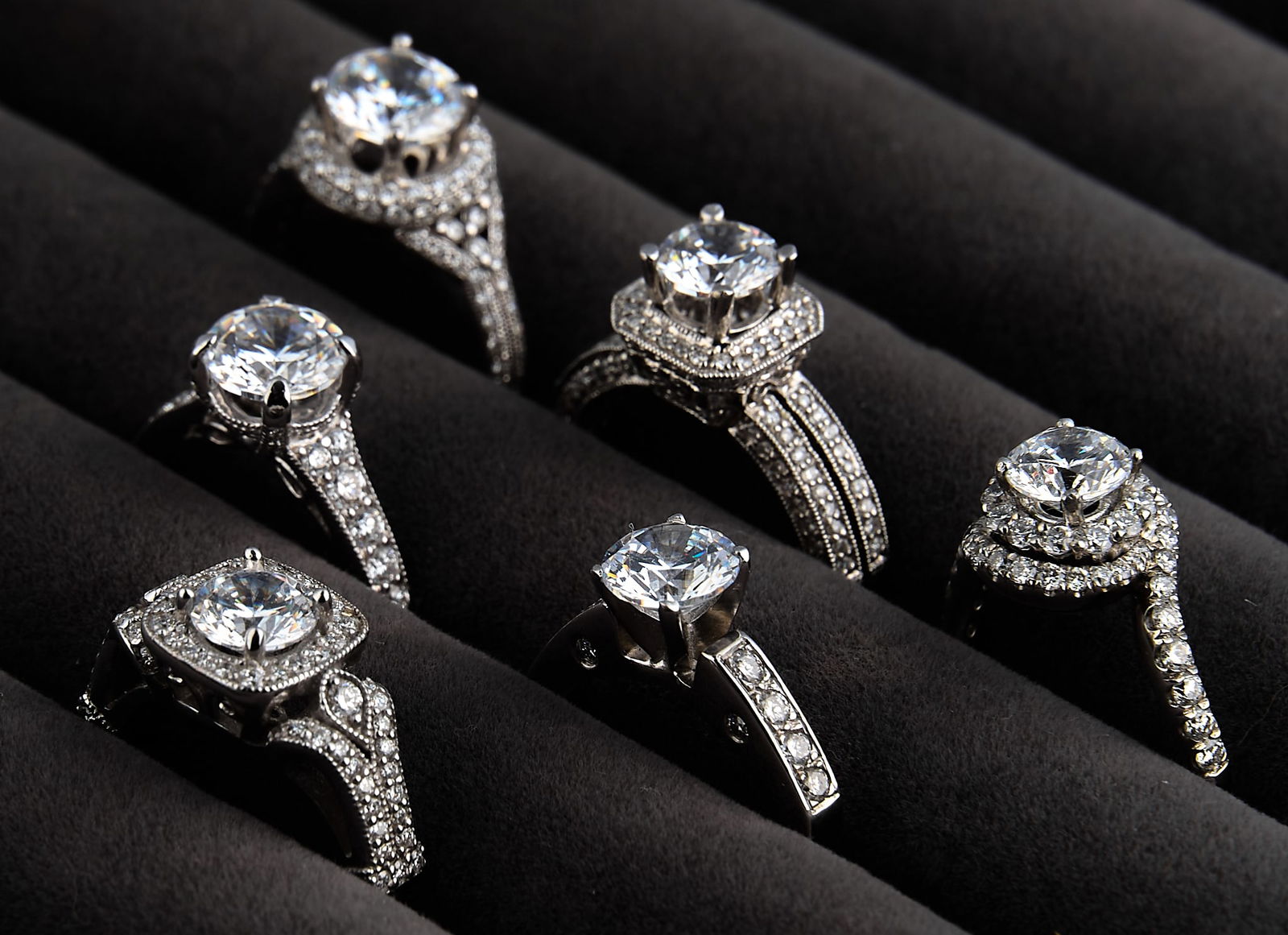 (6) 14K Ring Settings - 3