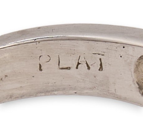 (2) Platinum Ring Settings - 4