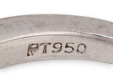 (2) Platinum Ring Settings - 5
