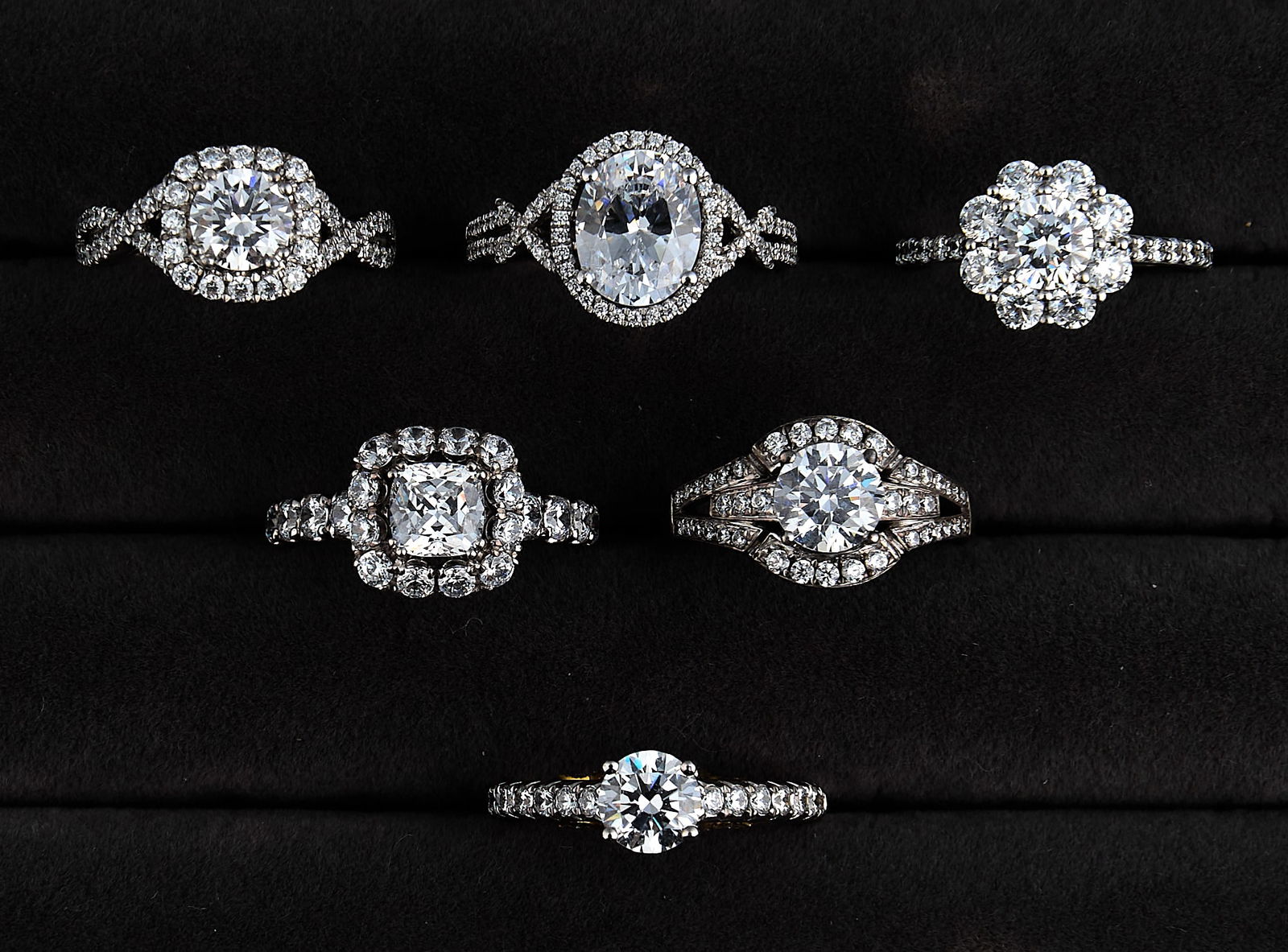 (6) Engagement Ring Settings - 2