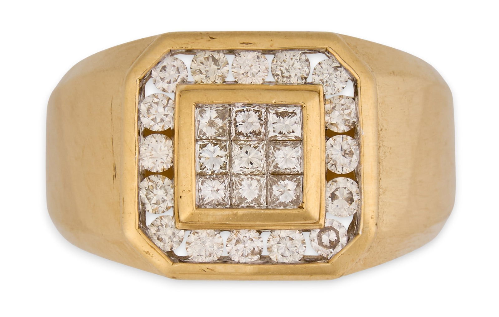 14K Diamond Gent's Ring (1 of 4)