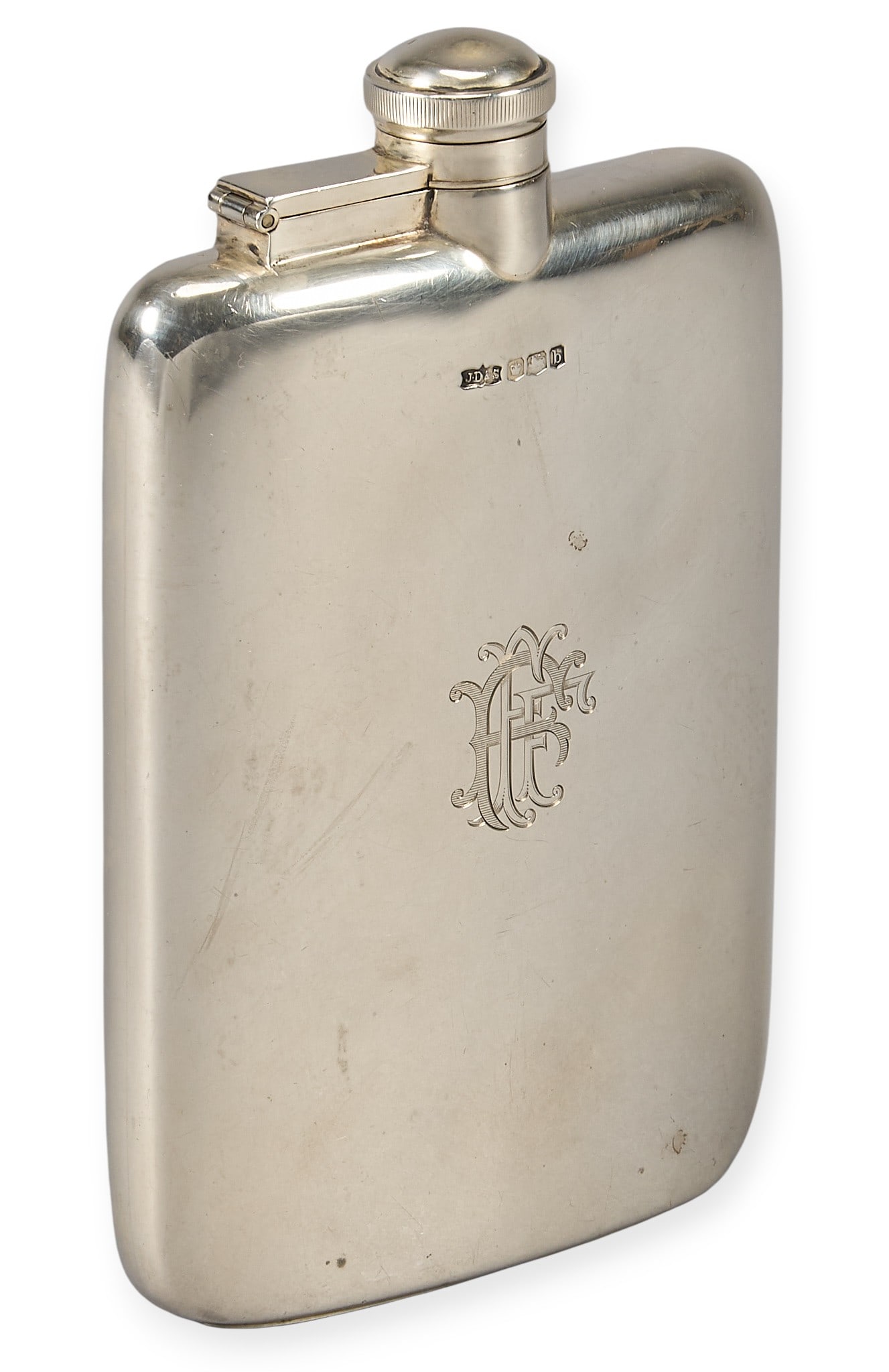 Vintage Sterling Silver English Flask (1 of 7)