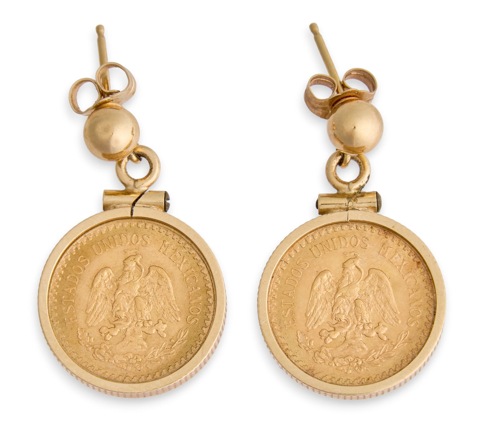 2.5 Peso Gold Earrings (1 of 3)
