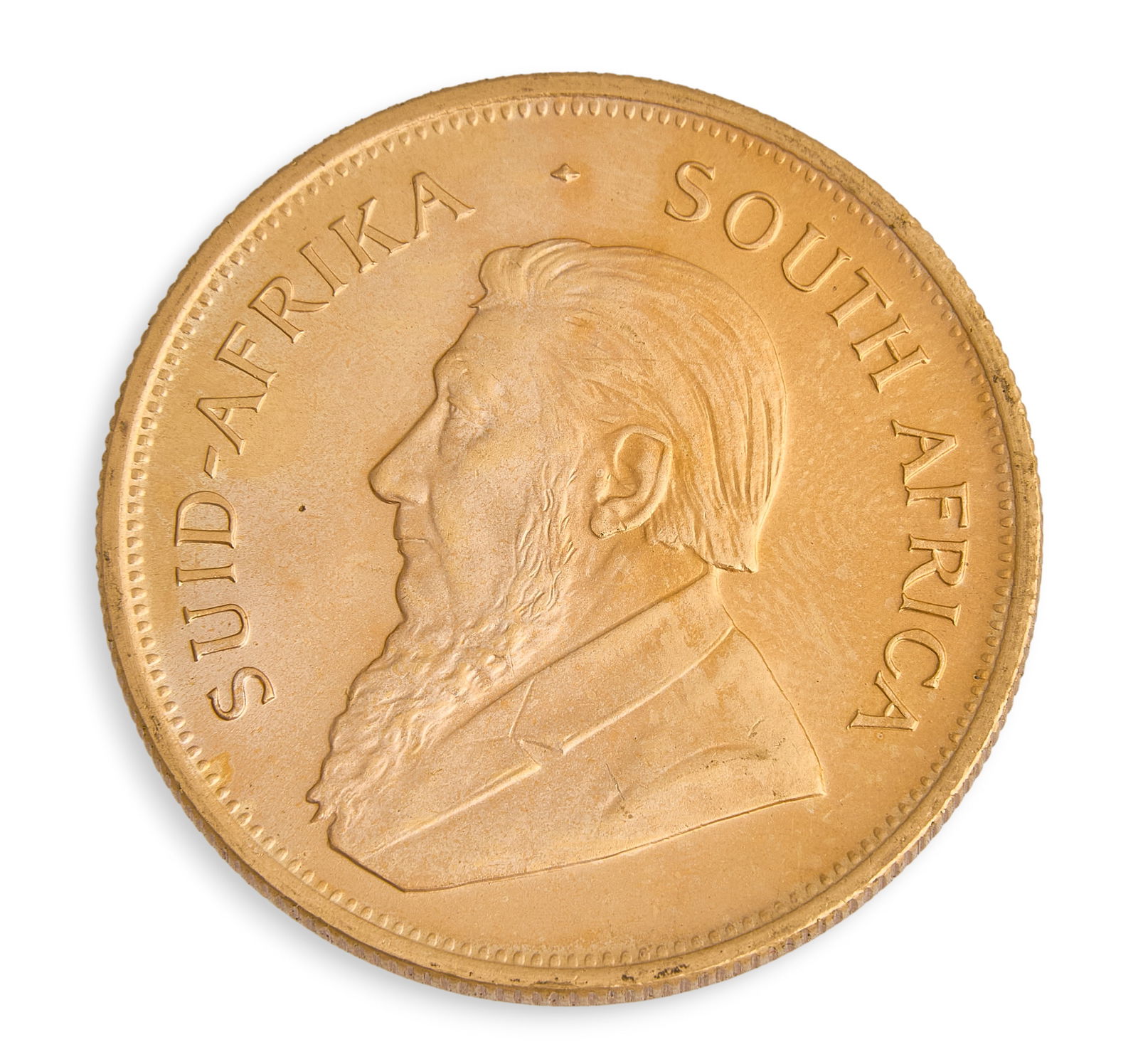 1983 South African Krugerrand Gold Coin: 1983 South African Krugerrand gold coin, one ounce fine gold Provenance: Property from a home in Spring Branch, Texas