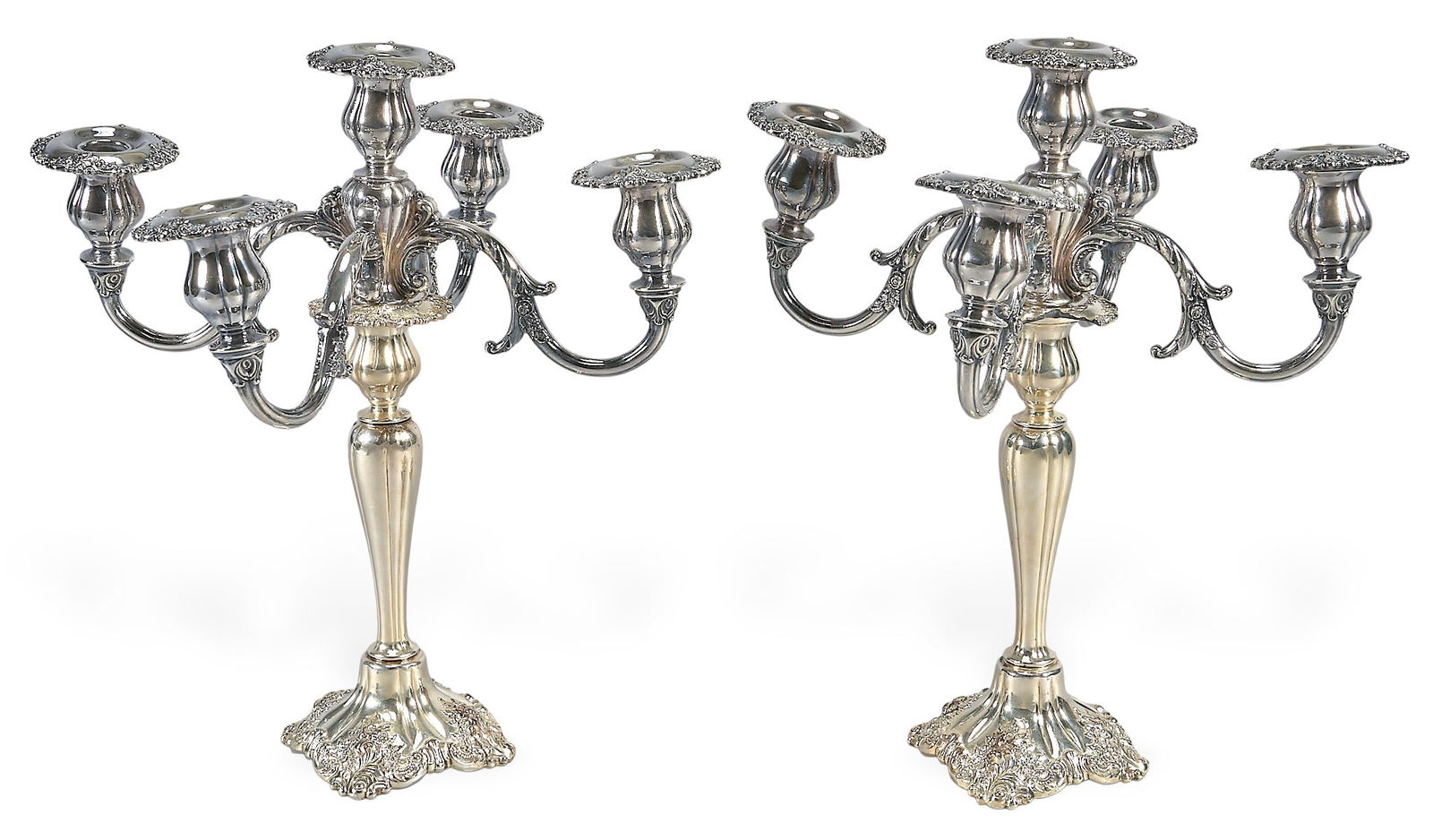 Pair of Silver Plate Wallace Candelabras (1 of 5)