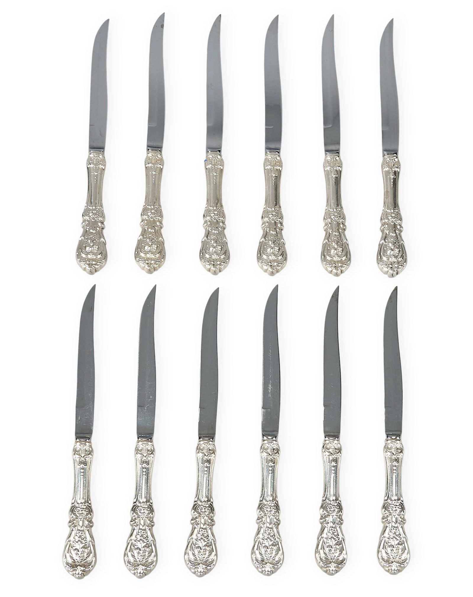 (12) "Francis I" by Reed & Barton Sterling Silver Steak Knives (1 of 4)