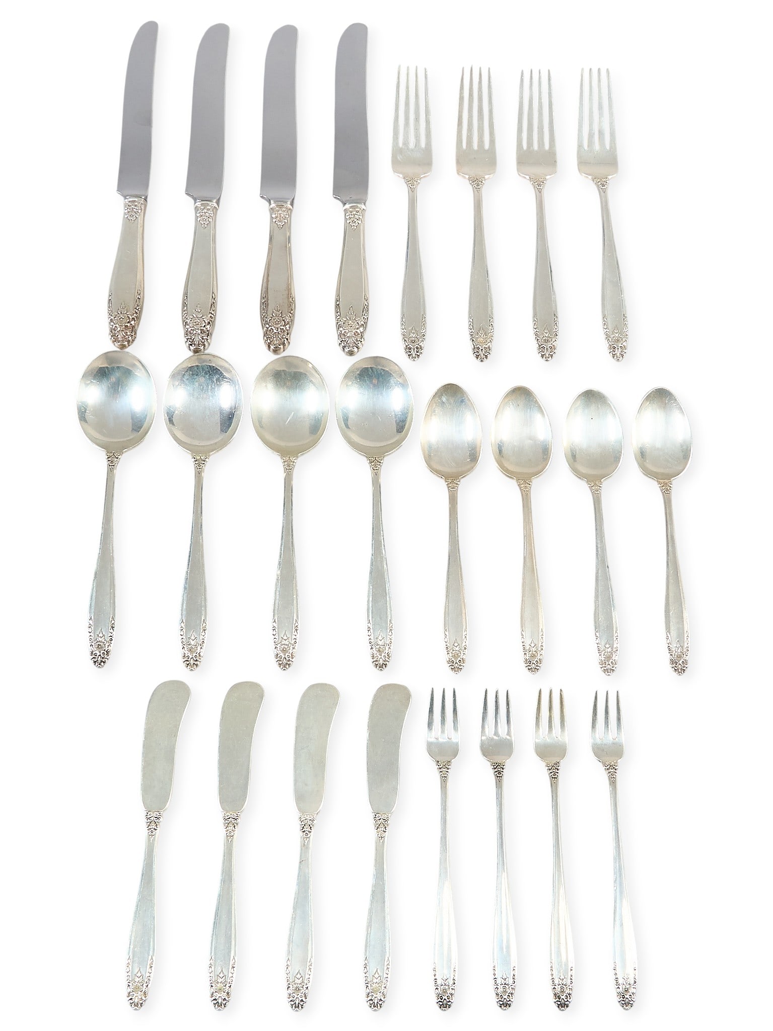 "Prelude" by International Sterling 24pc Flatware Set (1 of 5)