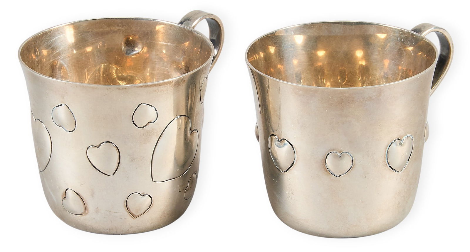 Pair of Tiffany & Co. Sterling Silver Heart Cups (1 of 6)