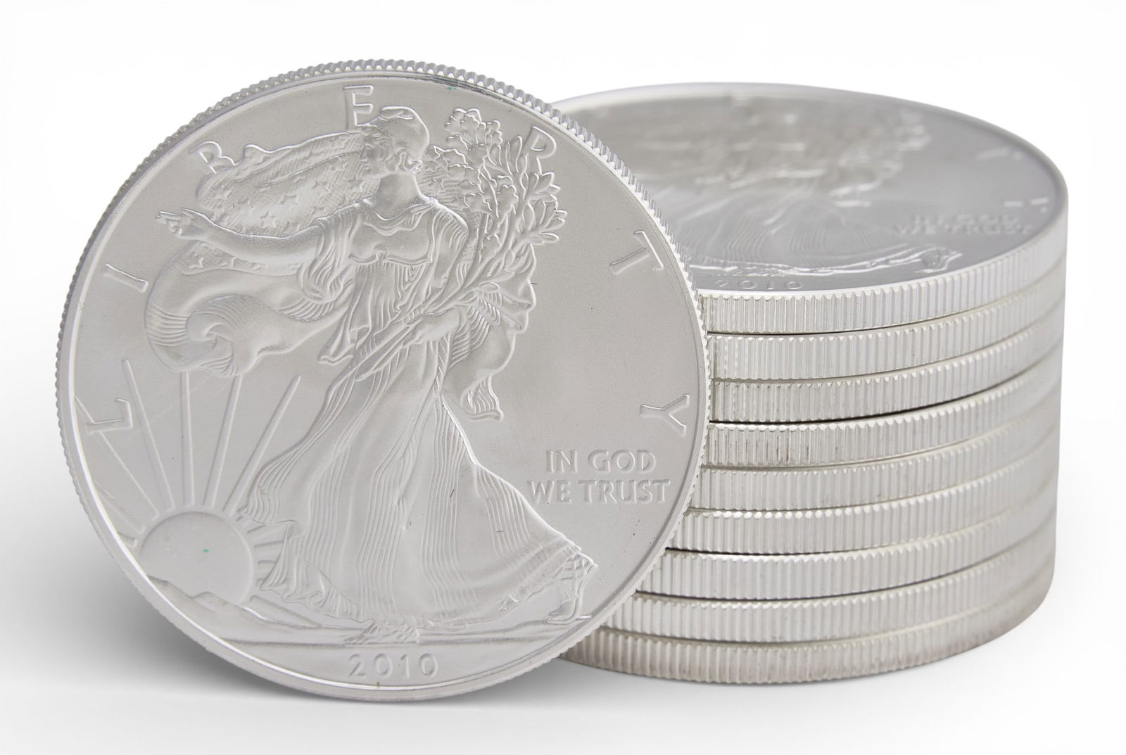 (10) 2010 Uncirculated American Silver Eagles (1 of 3)