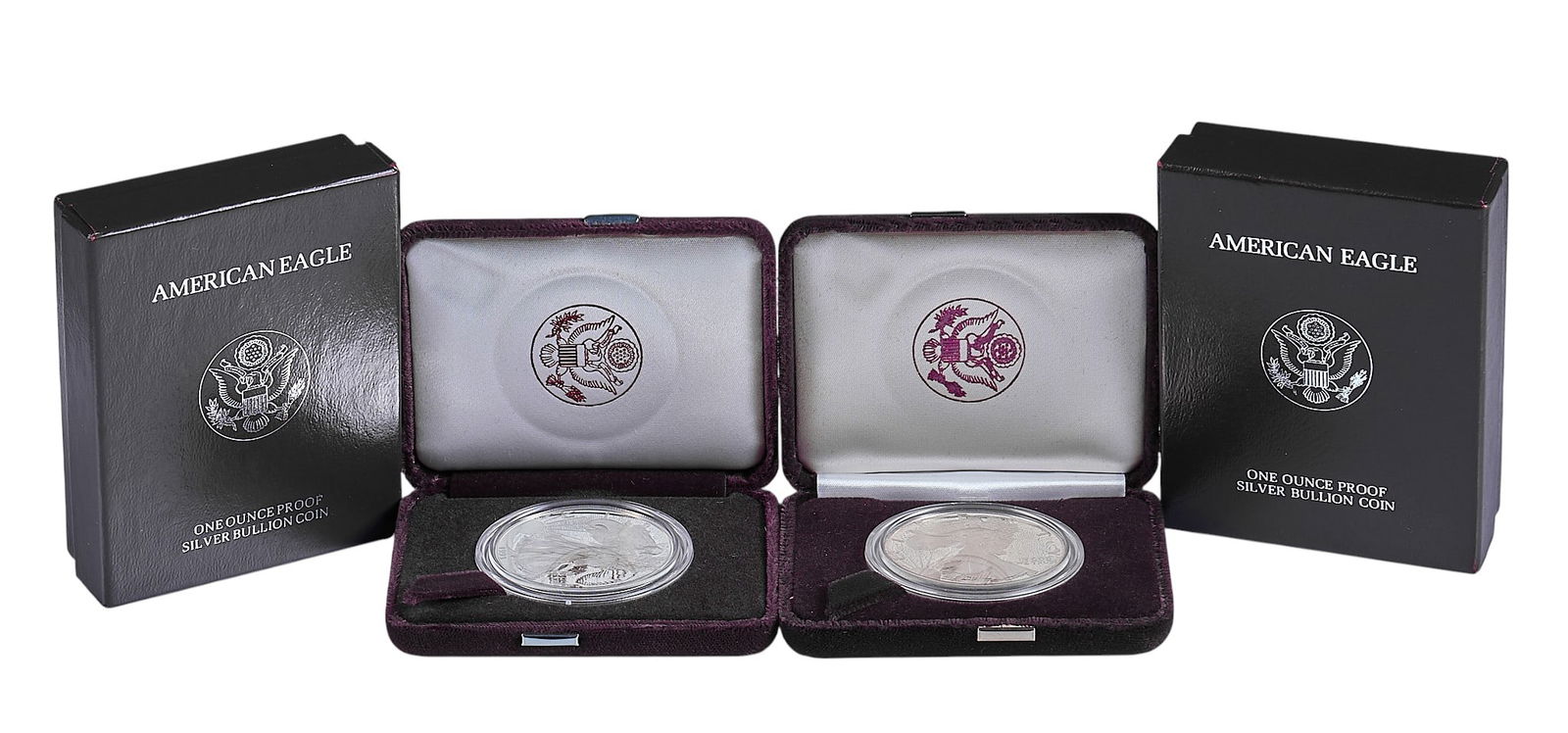 (2) American Eagle One Ounce Proof Silver Bullion Coins (1 of 4)