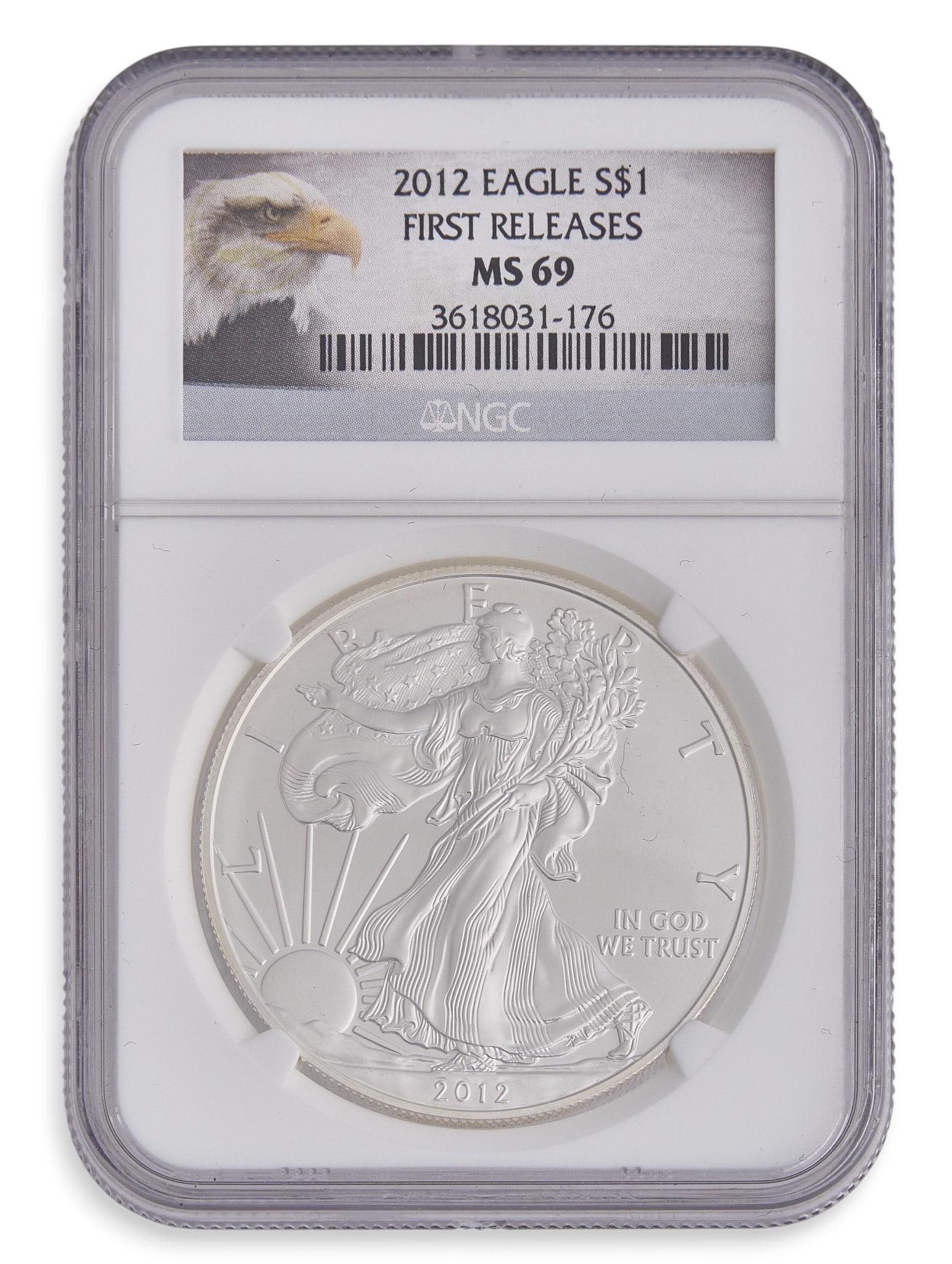 2012 MS69 American Silver Eagle Coin (1 of 2)