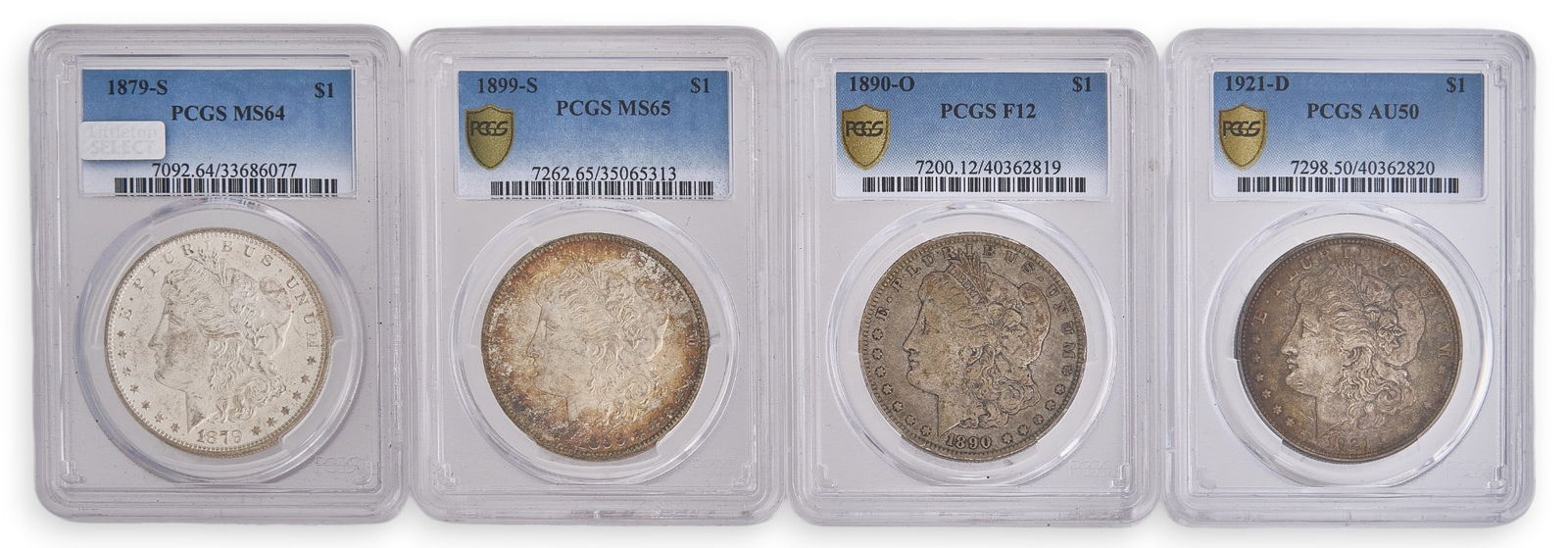 (4) Morgan Silver Dollars (1 of 2)