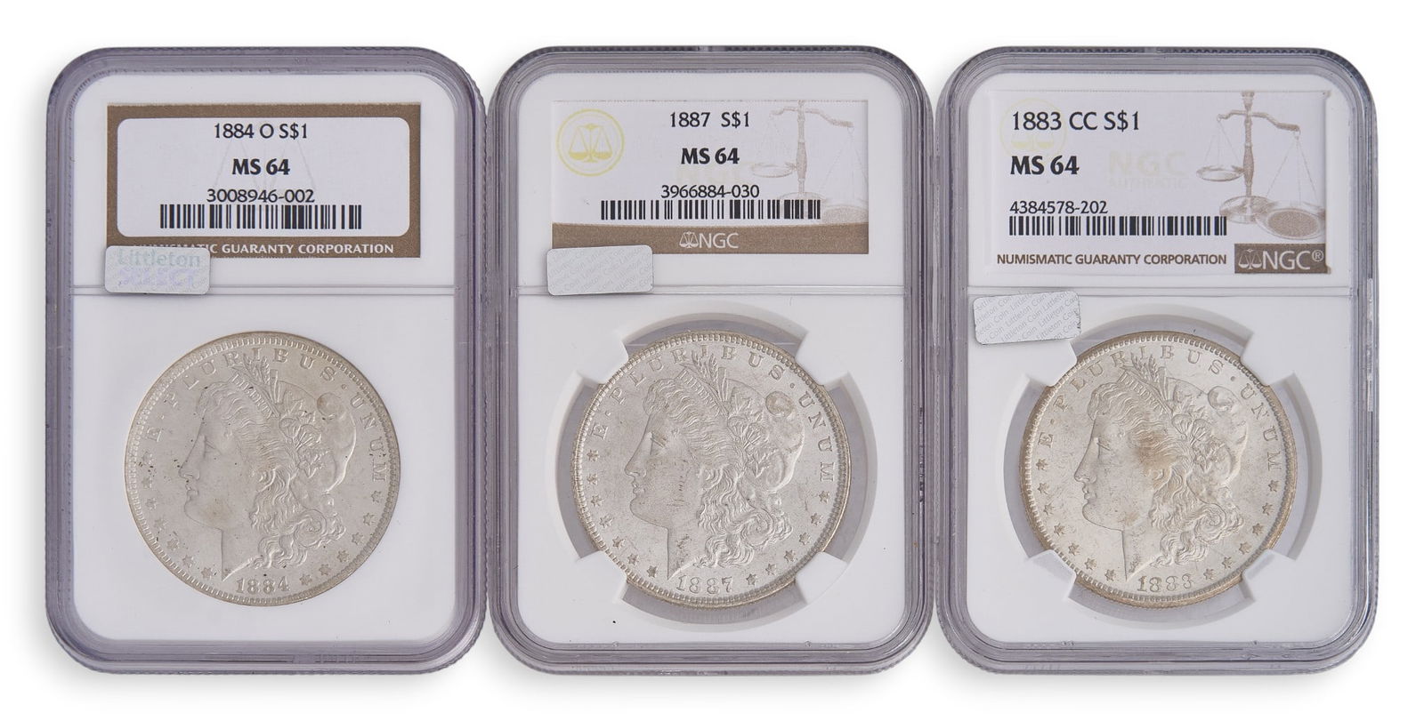(3) Morgan Silver Dollars (1 of 2)