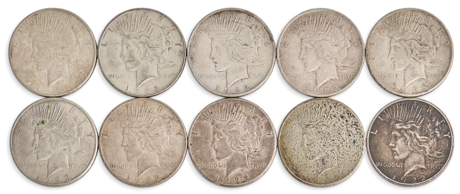 (10) Assorted Silver Dollars - 2