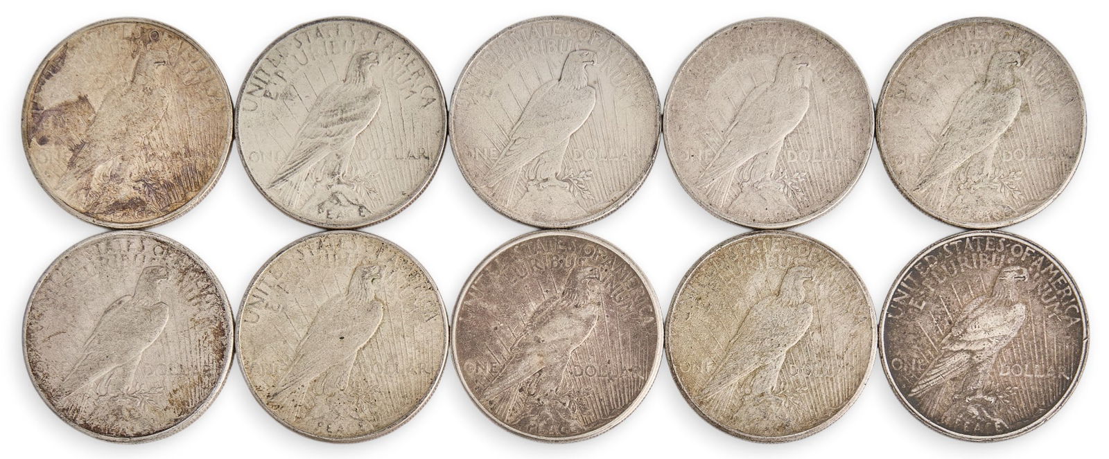 (10) Assorted Silver Dollars - 3
