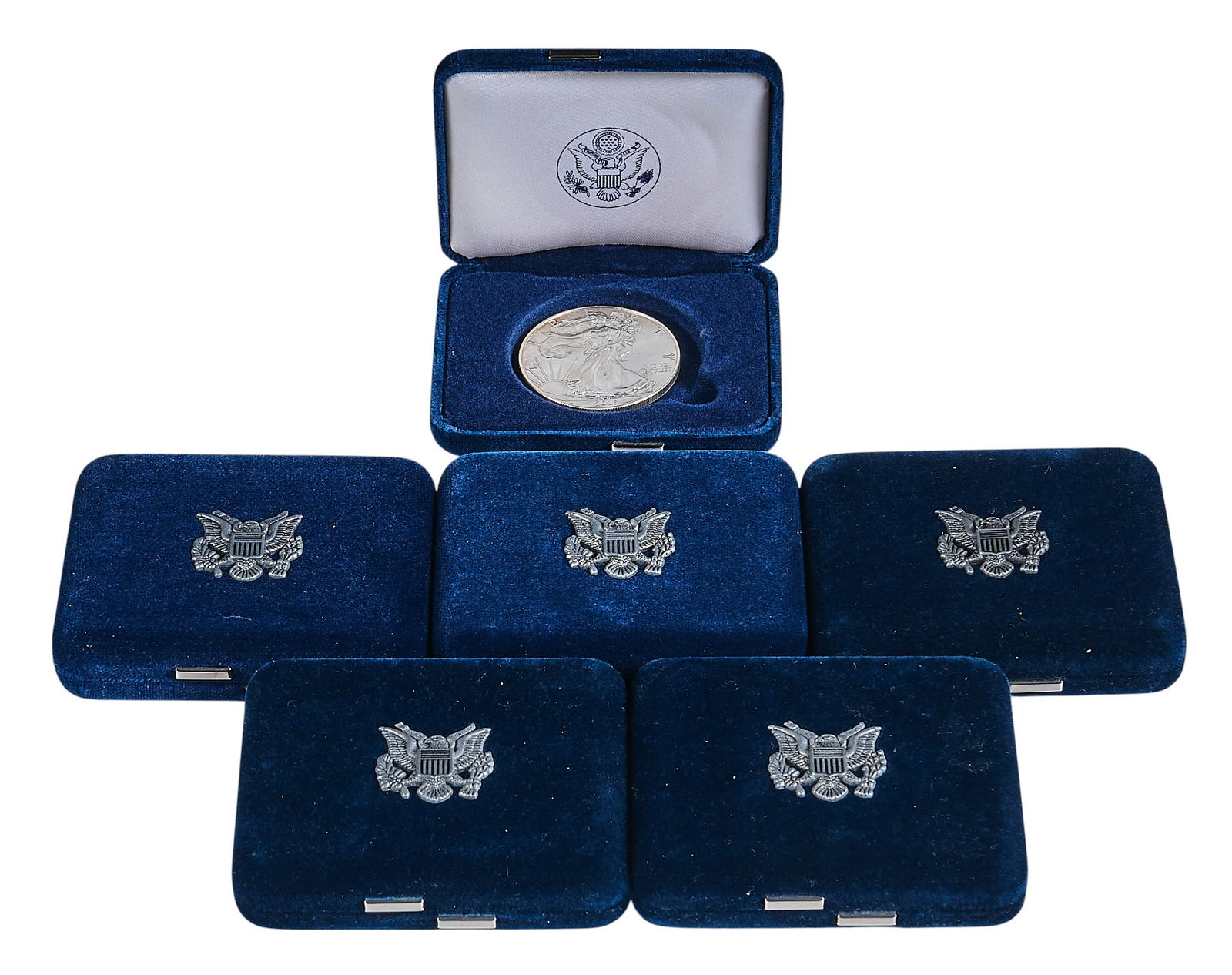 (6) US Mint Silver Eagle Coins - 4