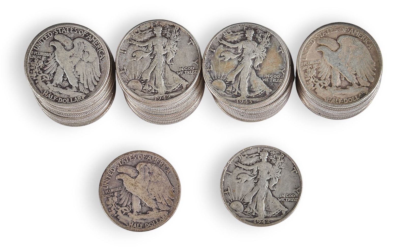 (72) Walking Liberty Half Dollars - 2