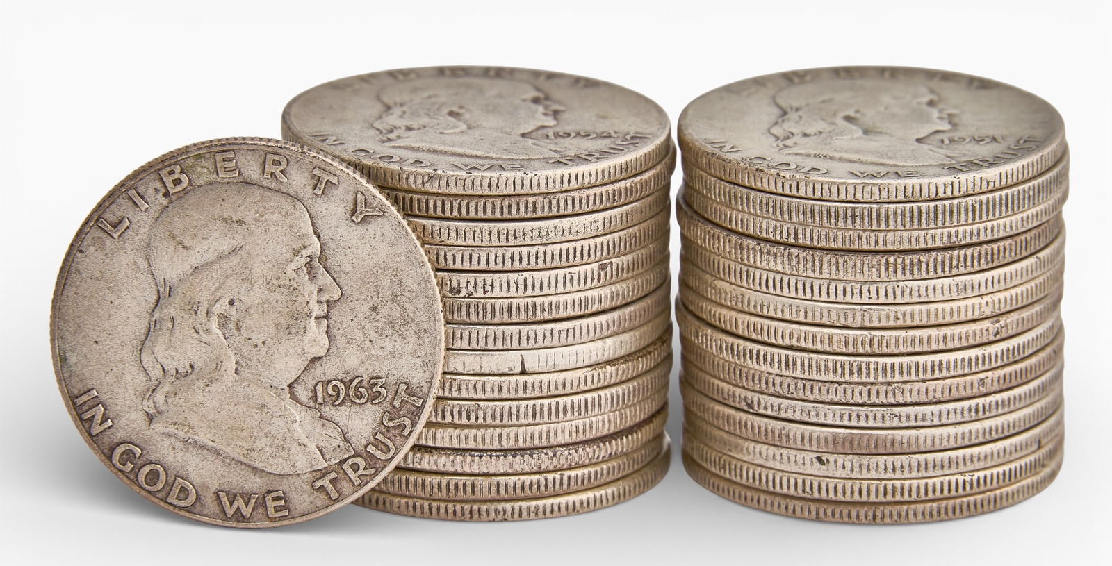 (29) Benjamin Franklin Half Dollars (1 of 3)