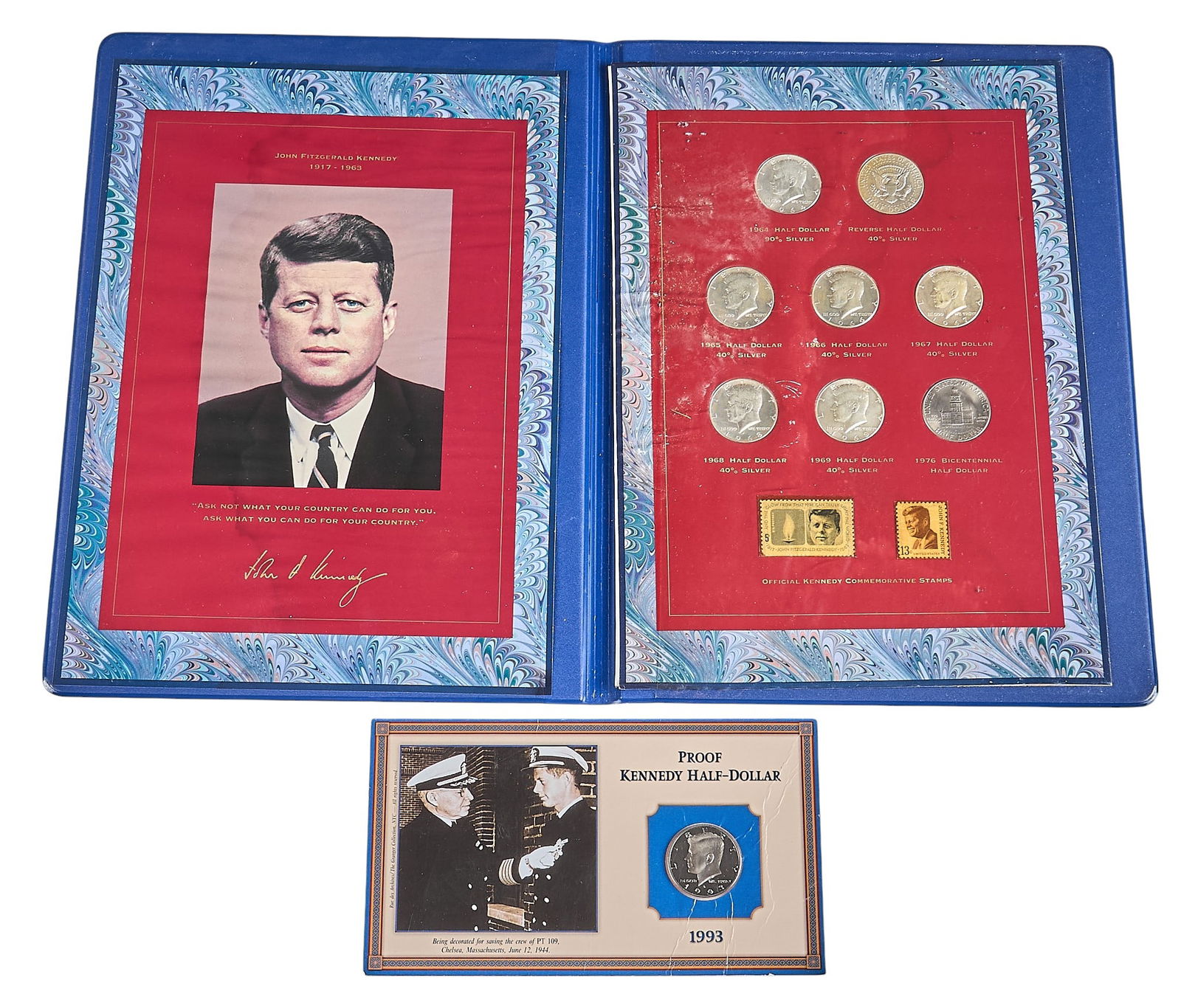 JFK Commemorative Portfolio and Half Dollar (1 of 5)