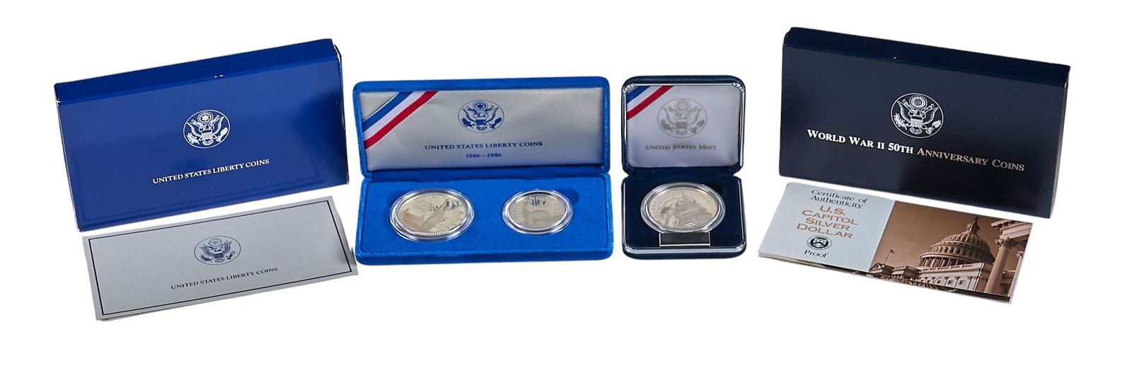 (4) US Silver Coin Sets (1 of 4)