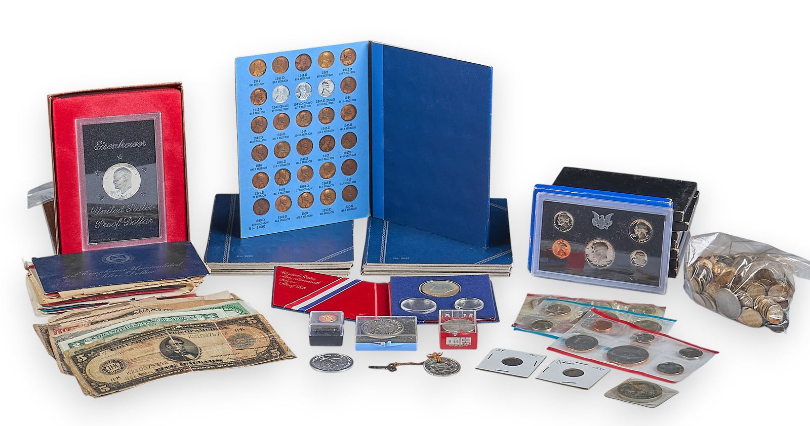 Collection of US Coins & Currency (1 of 7)