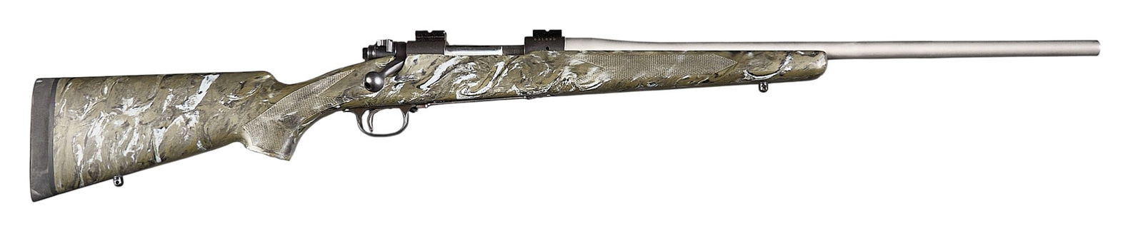 Rebarreled Winchester Model 70 6.5x55 SE Bolt Action Rifle: Serial: 531698Manufacturer: WinchesterModel:70Caliber: 6.5x55 Swedish (rebarreled)Barrel length: 22 in.OAL: 42.5 in.Condition: Good-rebarreled; some light wear & handling marks throughout with ver