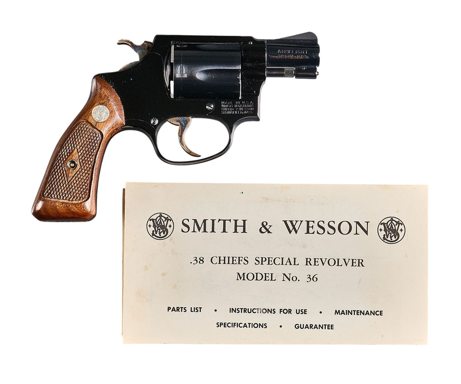 Smith & Wesson Model 37 Airweight 38 SPL Revolver (1 of 3)