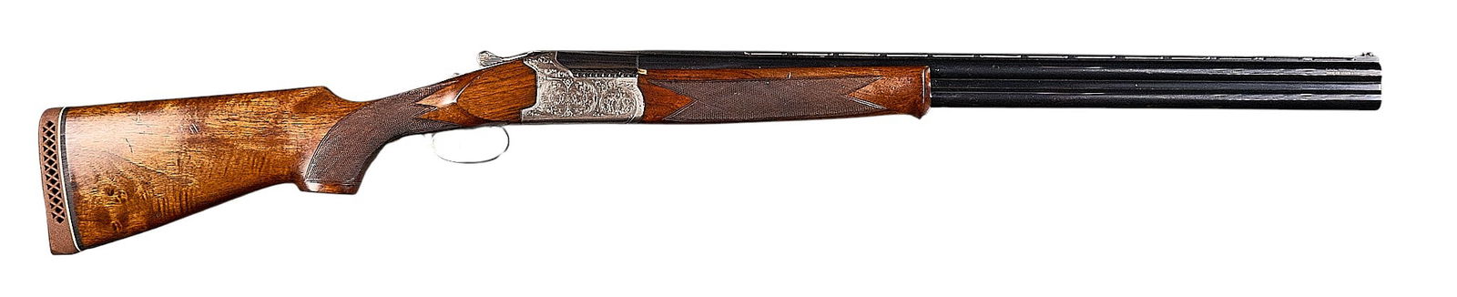Zabala Hermanos 12 Gauge Over Under Shotgun: Serial: 237394Manufacturer: Zabala Hermanos-SpainModel: O/UCaliber: 12 GaugeBarrel length: 27.5 in.OAL: 45 in.LOP: 14 in.Condition: Good; wood stock & forend have moderate wear & scr