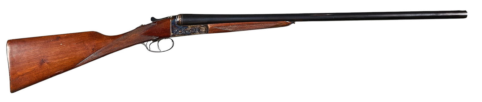 Pedro Gorosabel Sabel Ejector 12 Gauge SXS Shotgun: Serial: 101485Manufacturer: Pedro Gorosabel-SpainModel: Sabel Ejector SXSCaliber: 12 GaugeBarrel length: 27 in. (2.75 in. chambers)OAL: 44 in. LOP: 14.5 in. (front trigger); 13.75 in. (rear trigg