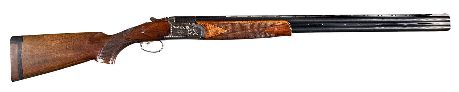 Icam Signed Sabatti White Diamond 12 Gauge O/U Shotgun: Serial: 31493Manufacturer: Sabatti-ItalyModel: White DiamondCaliber: 12 GaugeBarrel length: 30 in. (2.75 in. chambers)OAL: 47.75 in.LOP: 14.5 in.Condition: Good; wood stock & forend have mode