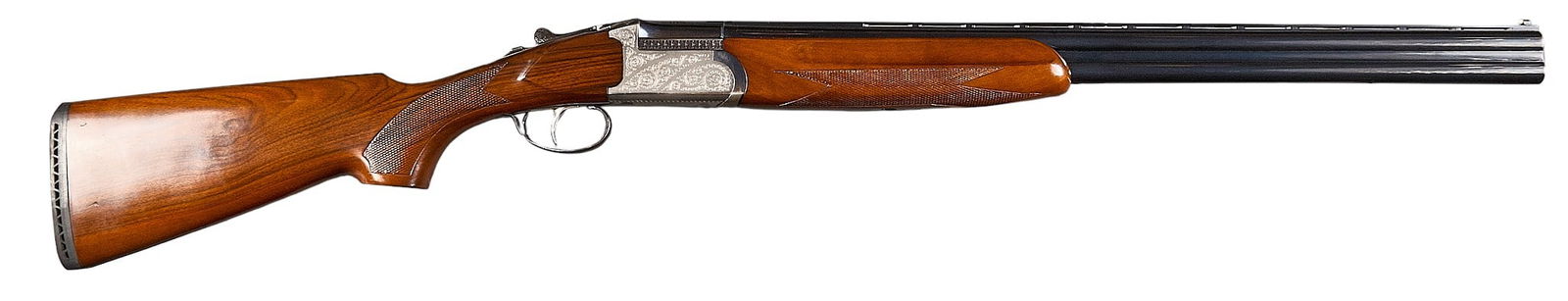 American Arms Inc. Silver II 20 Gauge Over Under Shotgun: Serial: V41301Manufacturer: Felix Sarasketa (Sarasqueta)-Eibar, Spain / American Arms Inc.Model: Silver IICaliber: 20 GaugeBarrel length: 26 in. (3 inch chamber)OAL: 43.25 in.LOP: 14.5 in.Conditi