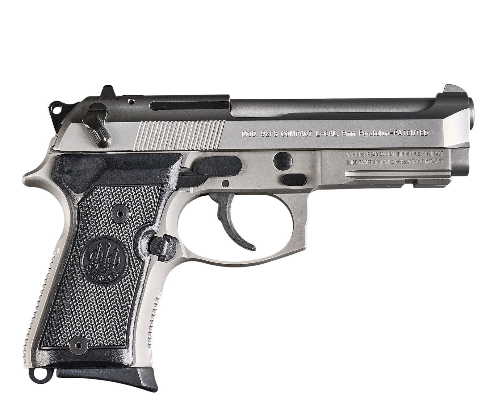 Beretta Model 92FS Compact L 9mm Semi Auto Pistol (1 of 2)