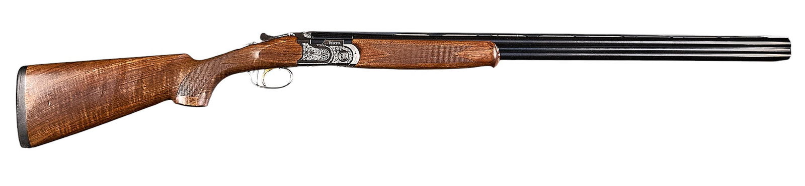 Beretta 686 Silver Pigeon I 20 Gauge O/U Shotgun: Serial: U54280SManufacturer: Beretta-ItalyModel: 686 Silver Pigeon ICaliber: 20 GaugeBarrel Length: 29.5 in.OAL: 47.25 in.LOP: 14.75 in.Condition: Very Good; light used condition; very light wear or h
