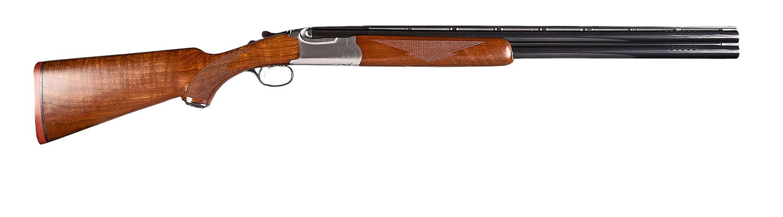 Ported Ruger Red Label 12 GA O/U Shotgun: Serial: 410-42331Manufacturer: RugerModel: Red LabelCaliber: 12ga (3 in. Chambers)Barrel length: 26 in. (Ported)OAL: 43.25 in. LOP: 14.25 in.Condition: Used / Mostly Very Good; some light scratches &a