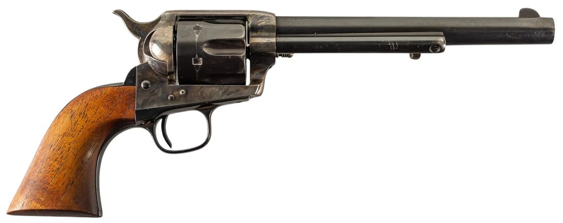 Antique U.S. Marked Colt 1873 Single Action Army 45 LC Revolver W/ Letter (1 of 14)