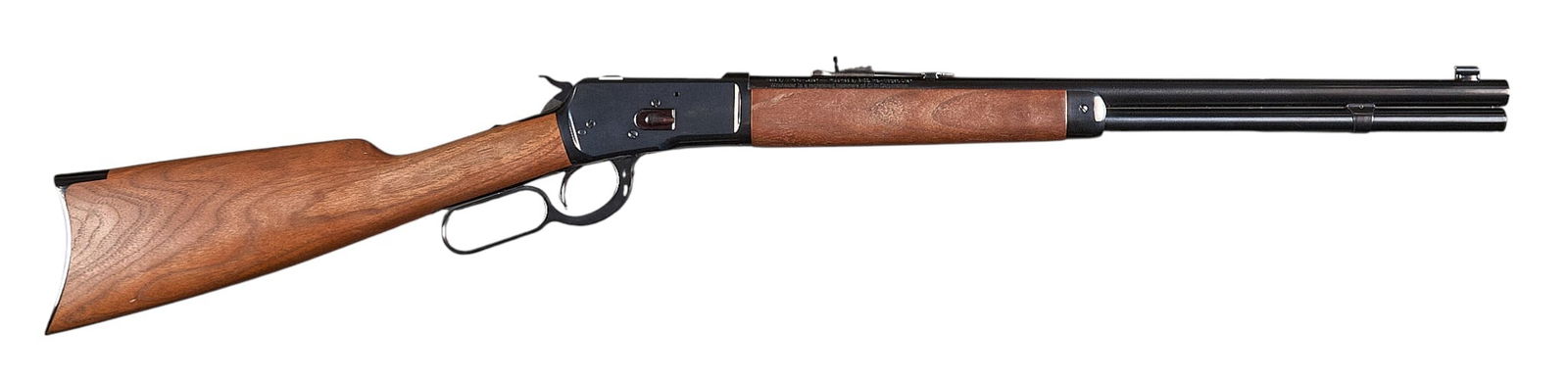 Like NIB Miroku Winchester 1892 44 Rem Mag Lever Action Short Rifle: Serial: 00242ZT92FManufacturer: Miroku-Japan / BACO - Olin Corp. WinchesterModel: 1892 Short RifleCaliber: 44 Rem MagBarrel length: 20 in.OAL: 38.25 in.Condition: Excellent-Near New; wood stock &