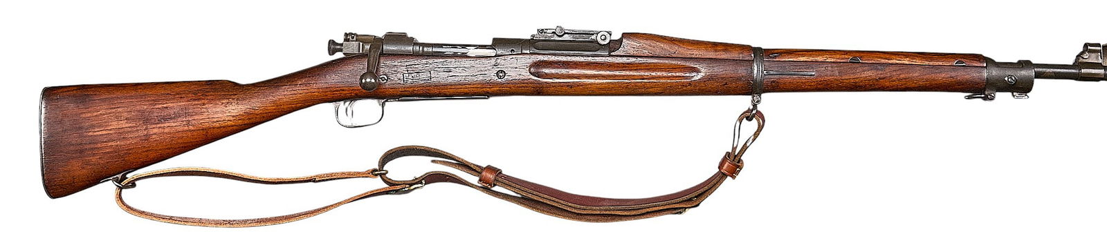 US WWII Springfield M1903 30-06 Bolt Action Rifle: Serial: 1010819Manufacturer: Springfield Armory (c. Sept. 1935)Model: M1903Caliber: 30-06Barrel Length: 24 in. OAL: 43.5 in.Condition: Good; wood stock & handguard have light wear (refinished